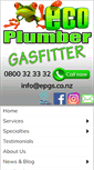 Mobile Screenshot of ecoplumbergas.co.nz